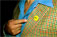 Trevor Pateman modelling badge
